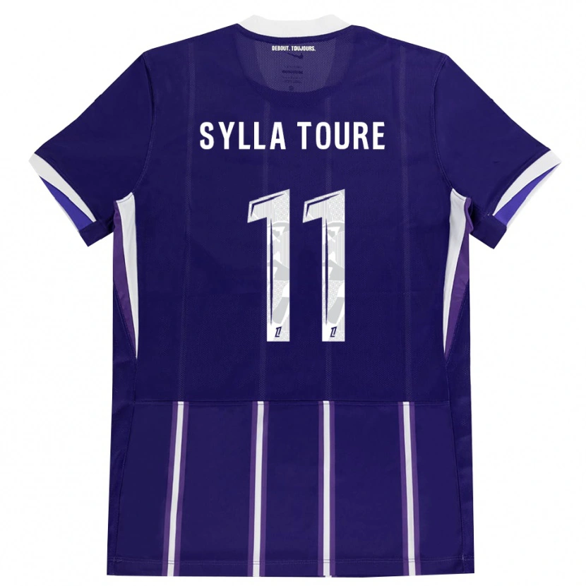 Danxen Hombre Camiseta Ismael Sylla Touré #11 Morado Blanco 1ª Equipación 2026/27 La Camisa México
