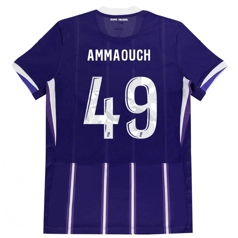 Danxen Hombre Camiseta Aymen Amaaouch #49 Morado Blanco 1ª Equipación 2026/27 La Camisa México