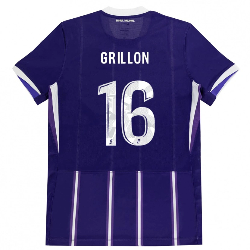 Danxen Hombre Camiseta Gaëlle Grillon #16 Morado Blanco 1ª Equipación 2026/27 La Camisa México