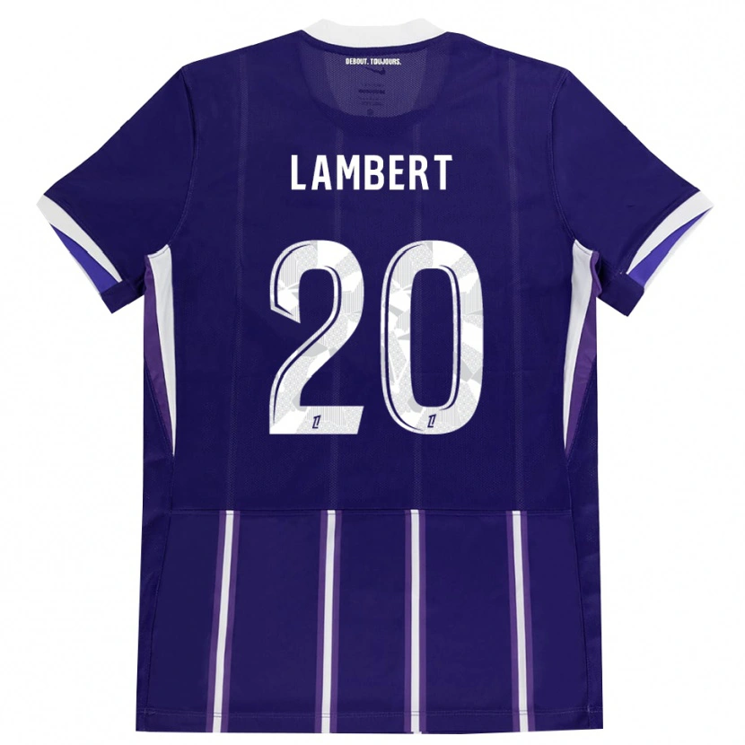Danxen Hombre Camiseta Sarah Lambert #20 Morado Blanco 1ª Equipación 2026/27 La Camisa México
