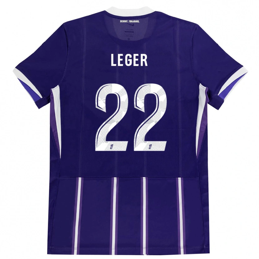 Danxen Hombre Camiseta Christelle Léger #22 Morado Blanco 1ª Equipación 2026/27 La Camisa México