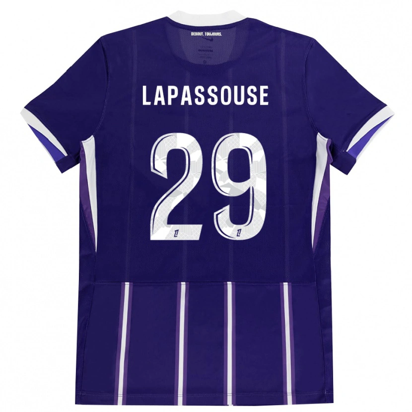 Danxen Hombre Camiseta Louna Lapassouse #29 Morado Blanco 1ª Equipación 2026/27 La Camisa México