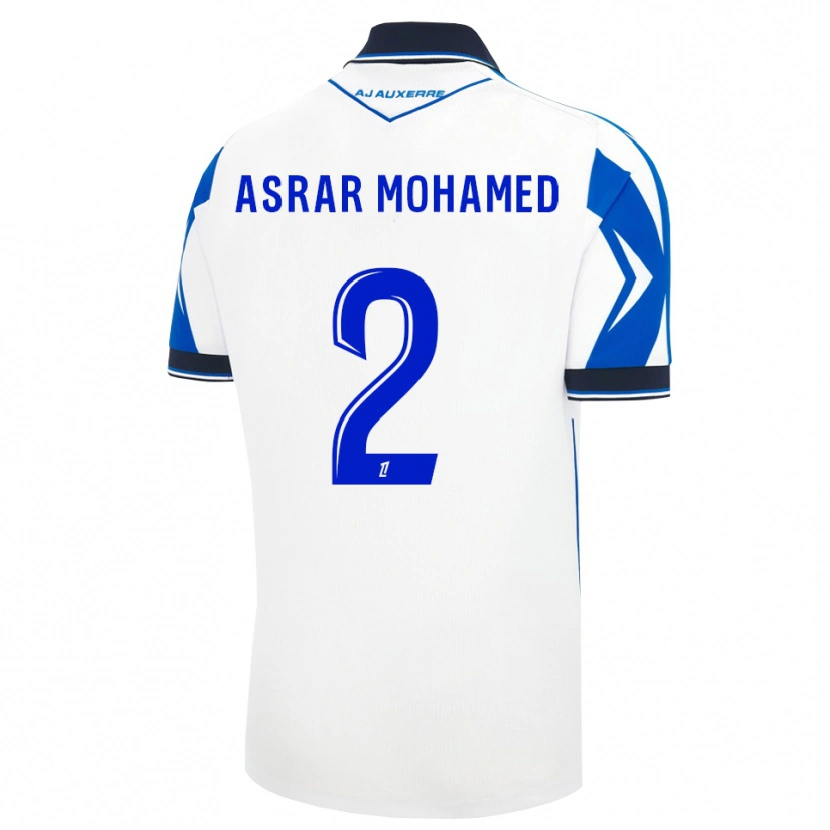 Danxen Hombre Camiseta El Asrar Mohamed #2 Negro Blanco Azul 1ª Equipación 2026/27 La Camisa México