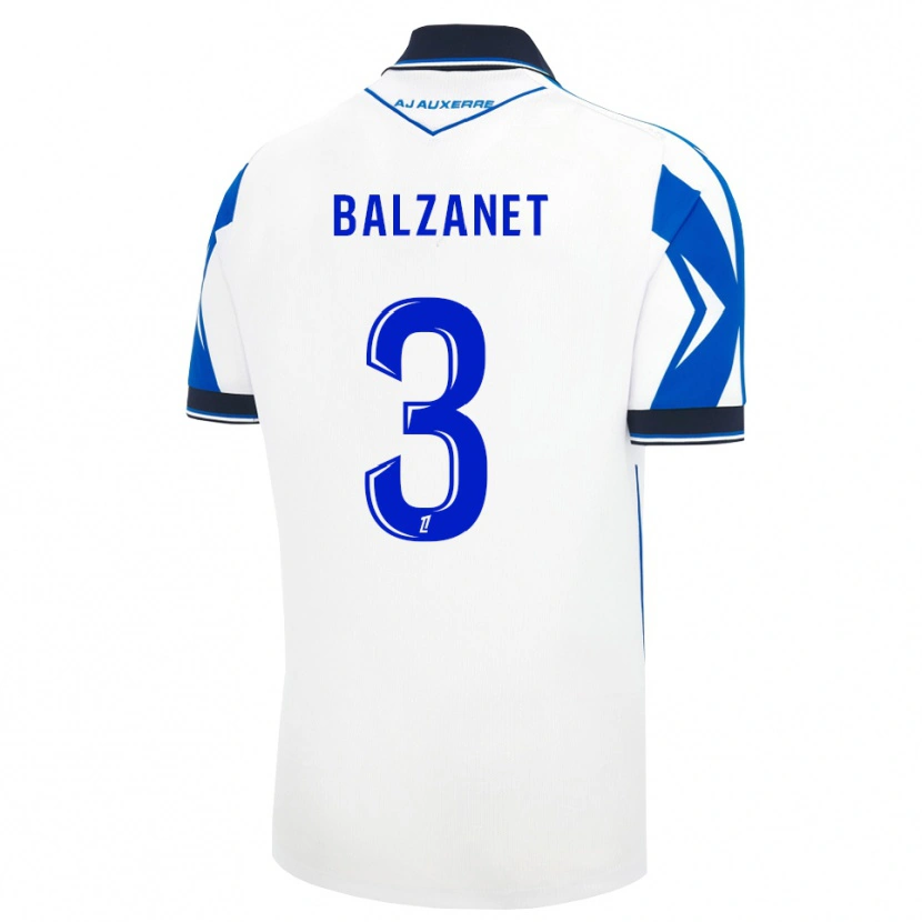 Danxen Hombre Camiseta Guillaume Balzanet #3 Negro Blanco Azul 1ª Equipación 2026/27 La Camisa México