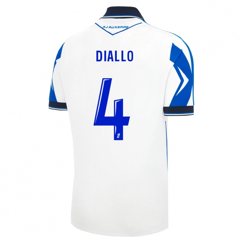Danxen Hombre Camiseta Ibrahim Diallo #4 Negro Blanco Azul 1ª Equipación 2026/27 La Camisa México