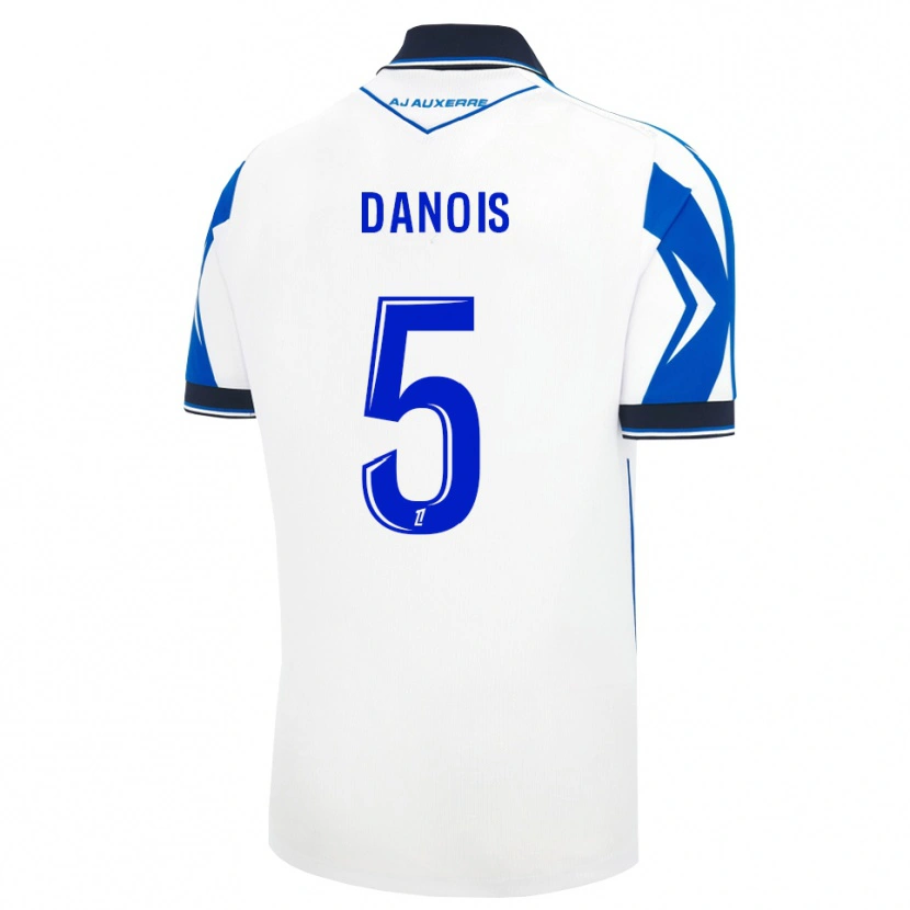 Danxen Hombre Camiseta Kévin Danois #5 Negro Blanco Azul 1ª Equipación 2026/27 La Camisa México