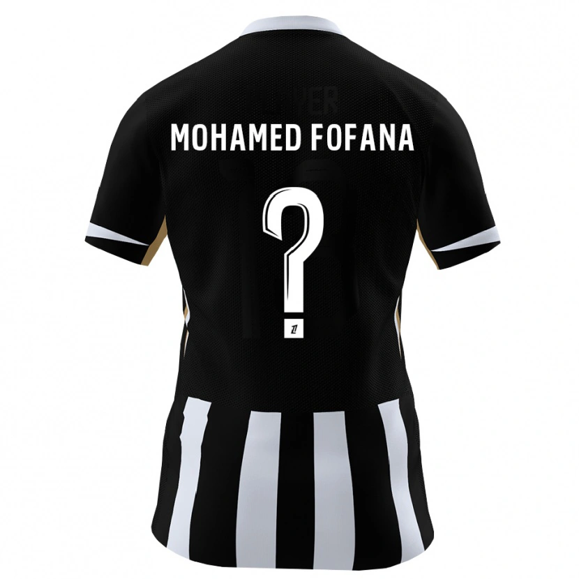 Danxen Hombre Camiseta Yanis Mohamed Fofana #0 Negro Azul 1ª Equipación 2026/27 La Camisa México