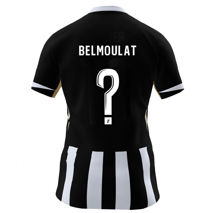 Danxen Hombre Camiseta Zinédine Belmoulat #0 Negro Azul 1ª Equipación 2026/27 La Camisa México