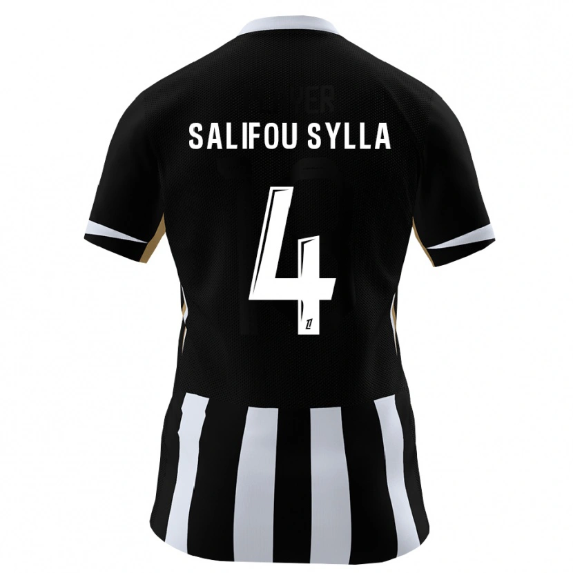 Danxen Hombre Camiseta Salifou Sylla #4 Negro Azul 1ª Equipación 2026/27 La Camisa México