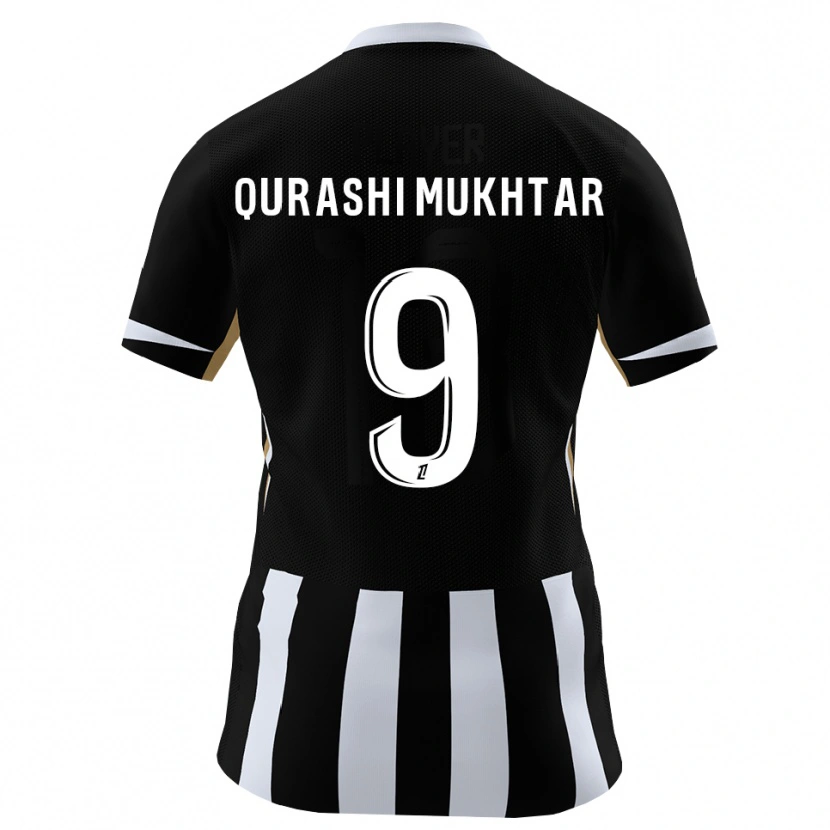 Danxen Hombre Camiseta Awab Mukhtar #9 Negro Azul 1ª Equipación 2026/27 La Camisa México