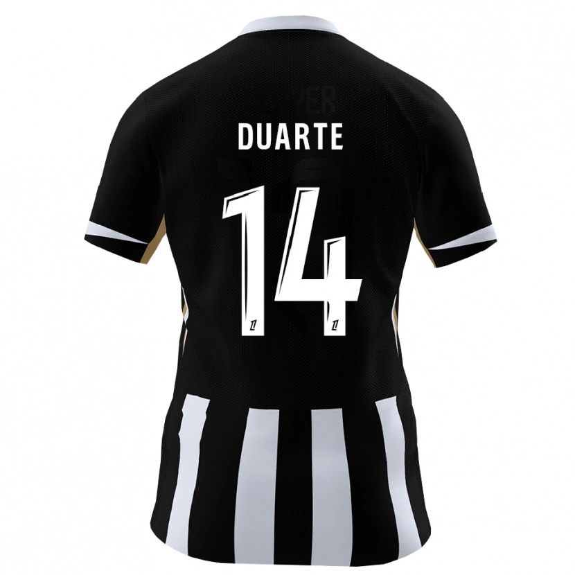 Danxen Hombre Camiseta Luis Duarte #14 Negro Azul 1ª Equipación 2026/27 La Camisa México