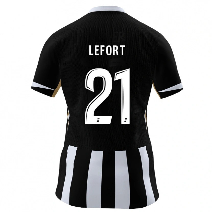 Danxen Hombre Camiseta Jordan Lefort #21 Negro Azul 1ª Equipación 2026/27 La Camisa México