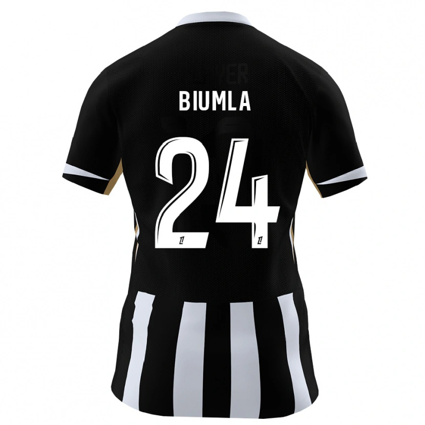 Danxen Hombre Camiseta Emmanuel Biumla #24 Negro Azul 1ª Equipación 2026/27 La Camisa México