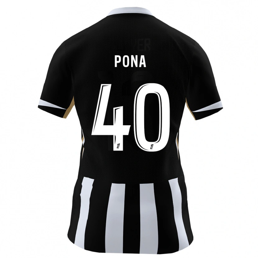 Danxen Hombre Camiseta Oumar Pona #40 Negro Azul 1ª Equipación 2026/27 La Camisa México