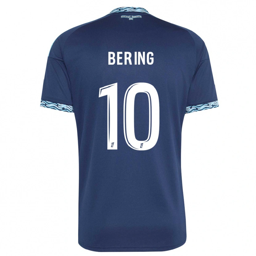 Danxen Hombre Camiseta Aymerick Bering #10 Azul Acero Blanco 1ª Equipación 2026/27 La Camisa México