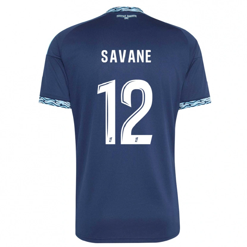 Danxen Hombre Camiseta Mohamed Savane #12 Azul Acero Blanco 1ª Equipación 2026/27 La Camisa México