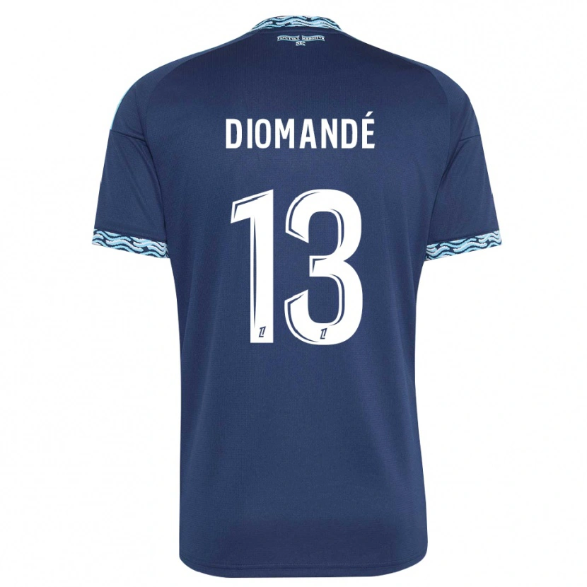 Danxen Hombre Camiseta Vassancy Diomandé #13 Azul Acero Blanco 1ª Equipación 2026/27 La Camisa México