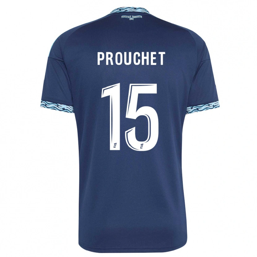 Danxen Hombre Camiseta Killian Prouchet #15 Azul Acero Blanco 1ª Equipación 2026/27 La Camisa México
