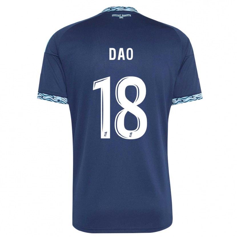 Danxen Hombre Camiseta Mohamed Dao #18 Azul Acero Blanco 1ª Equipación 2026/27 La Camisa México