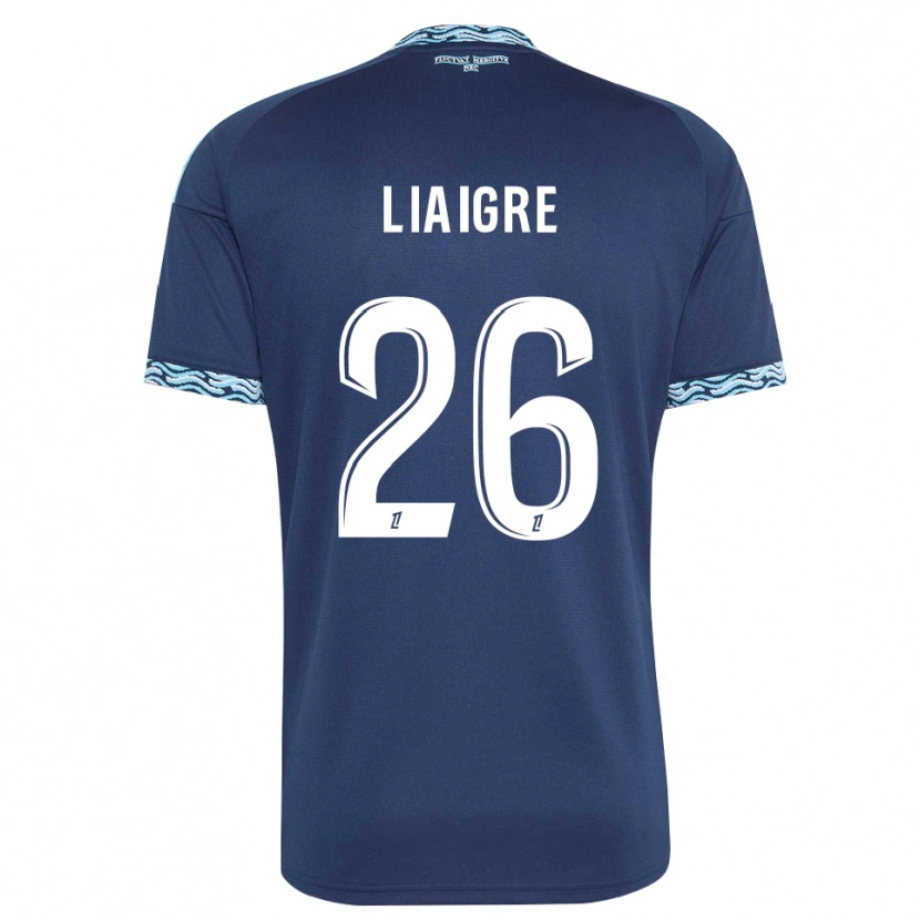 Danxen Hombre Camiseta Fiona Liaigre #26 Azul Acero Blanco 1ª Equipación 2026/27 La Camisa México