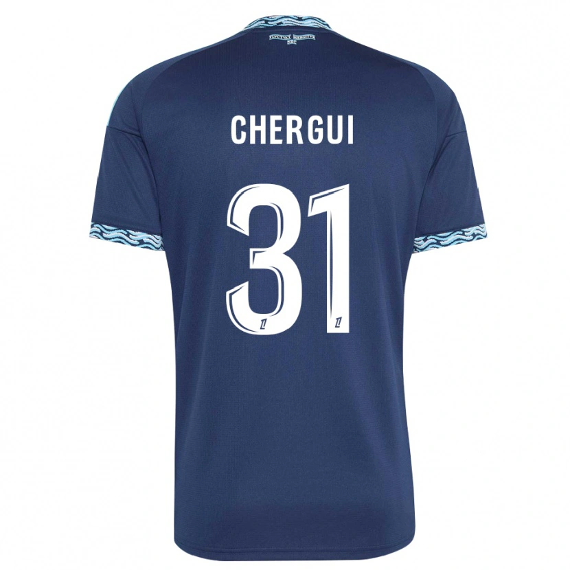 Danxen Hombre Camiseta Samir Chergui #31 Azul Acero Blanco 1ª Equipación 2026/27 La Camisa México