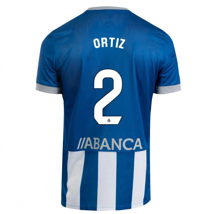 Danxen Hombre Camiseta Samara Ortiz #2 Azul Gris Blanco 1ª Equipación 2026/27 La Camisa México