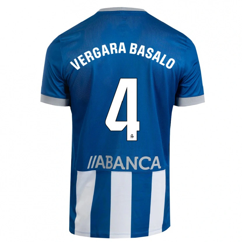 Danxen Hombre Camiseta David Vergara #4 Azul Gris Blanco 1ª Equipación 2026/27 La Camisa México