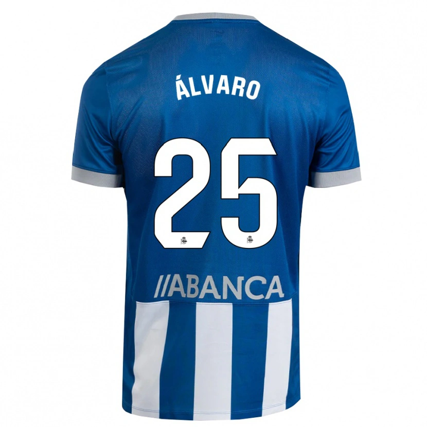 Danxen Hombre Camiseta Álvaro Ferllo #25 Azul Gris Blanco 1ª Equipación 2026/27 La Camisa México