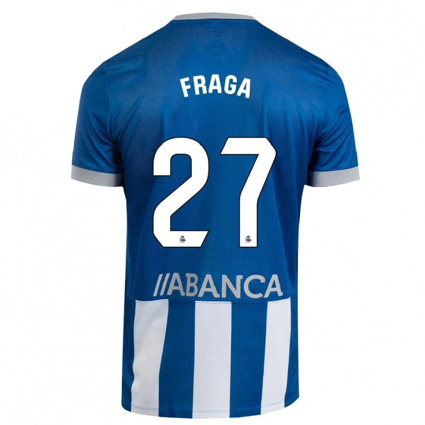 Danxen Hombre Camiseta Álvaro Fraga #27 Azul Gris Blanco 1ª Equipación 2026/27 La Camisa México