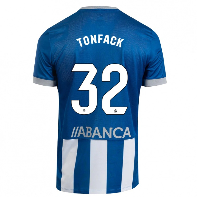 Danxen Hombre Camiseta Bil Nsongo #32 Azul Gris Blanco 1ª Equipación 2026/27 La Camisa México