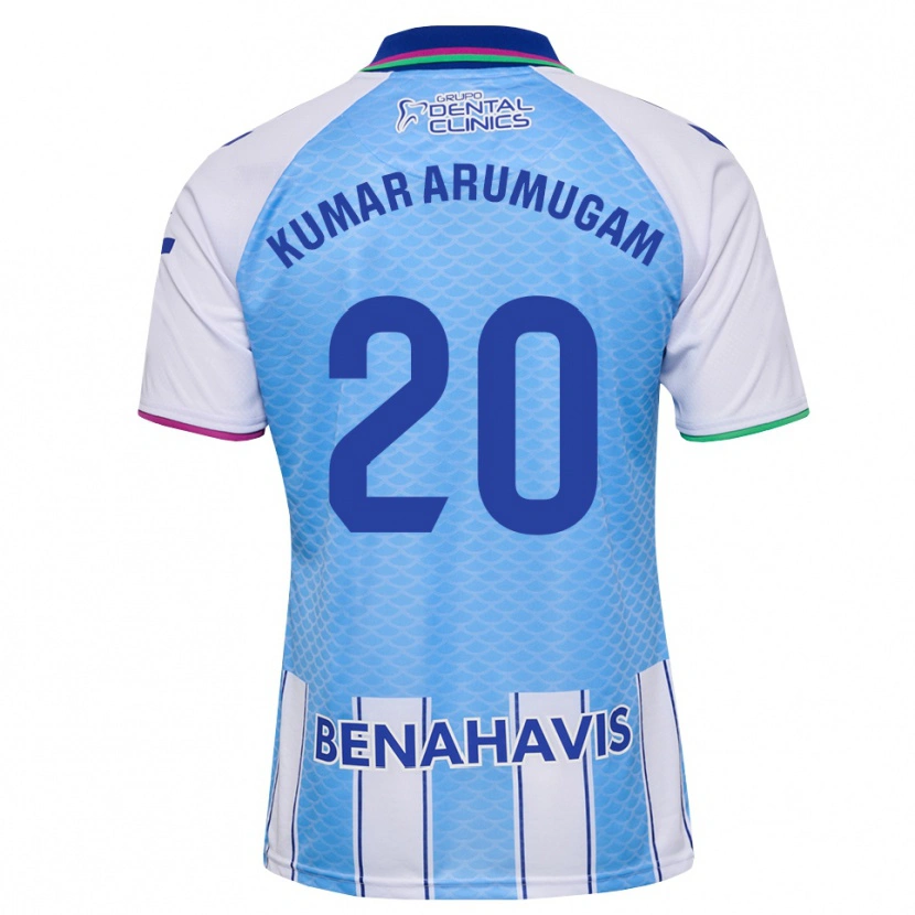 Danxen Hombre Camiseta Suk Kumar Arumugam #20 Azul Cielo Profundo Blanco 1ª Equipación 2026/27 La Camisa México