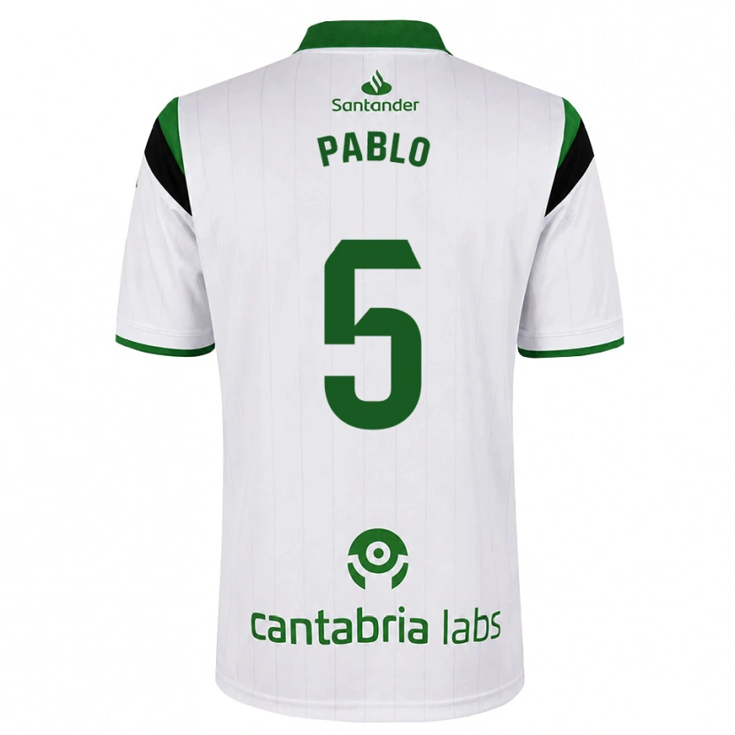Danxen Hombre Camiseta Pablo Ramón #5 Blanco Verde Negro 1ª Equipación 2026/27 La Camisa México