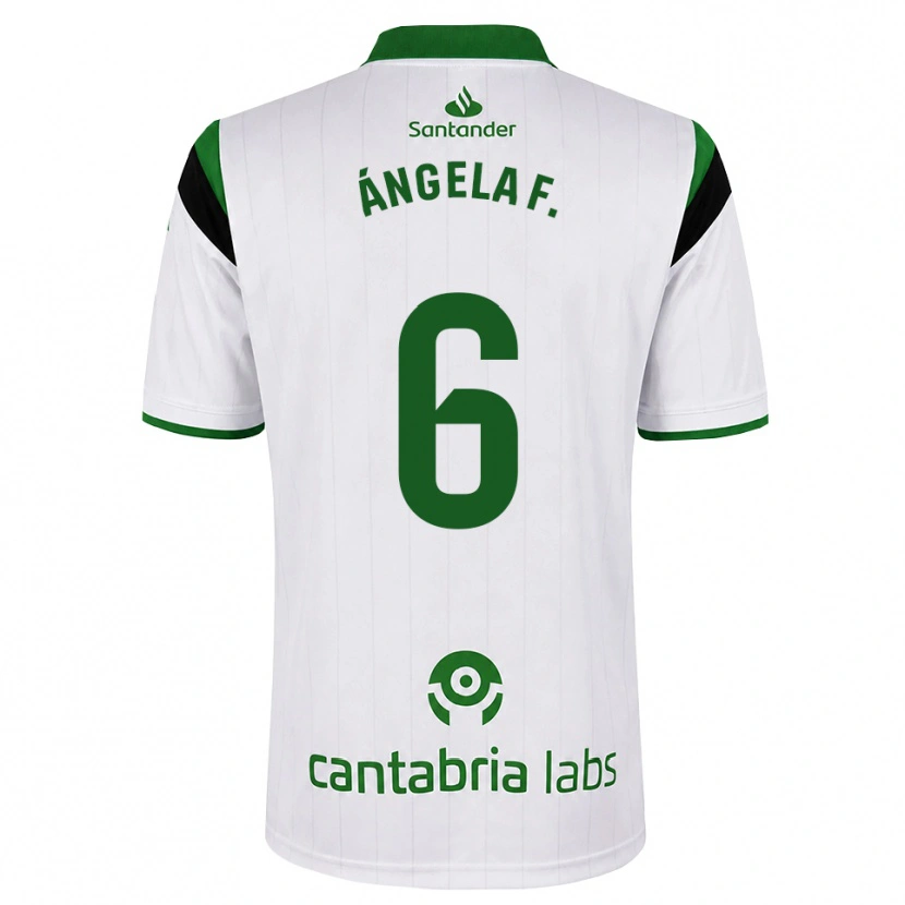 Danxen Hombre Camiseta Ángela Fernández Fraile #6 Blanco Verde Negro 1ª Equipación 2026/27 La Camisa México