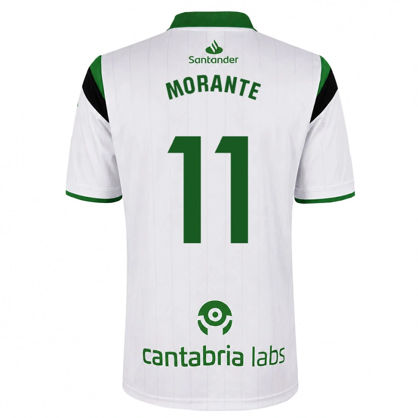Danxen Hombre Camiseta Alejandro Morante #11 Blanco Verde Negro 1ª Equipación 2026/27 La Camisa México