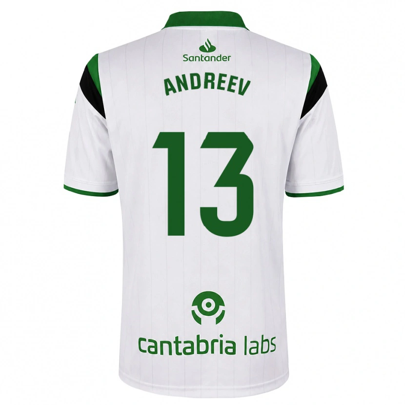 Danxen Hombre Camiseta Plamen Andreev #13 Blanco Verde Negro 1ª Equipación 2026/27 La Camisa México