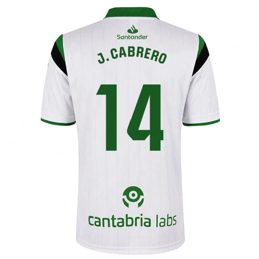 Danxen Hombre Camiseta Jimena Cabrero De La Llama #14 Blanco Verde Negro 1ª Equipación 2026/27 La Camisa México