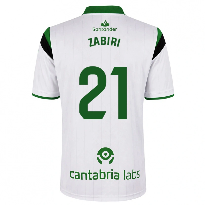 Danxen Hombre Camiseta Yassir Zabiri #21 Blanco Verde Negro 1ª Equipación 2026/27 La Camisa México