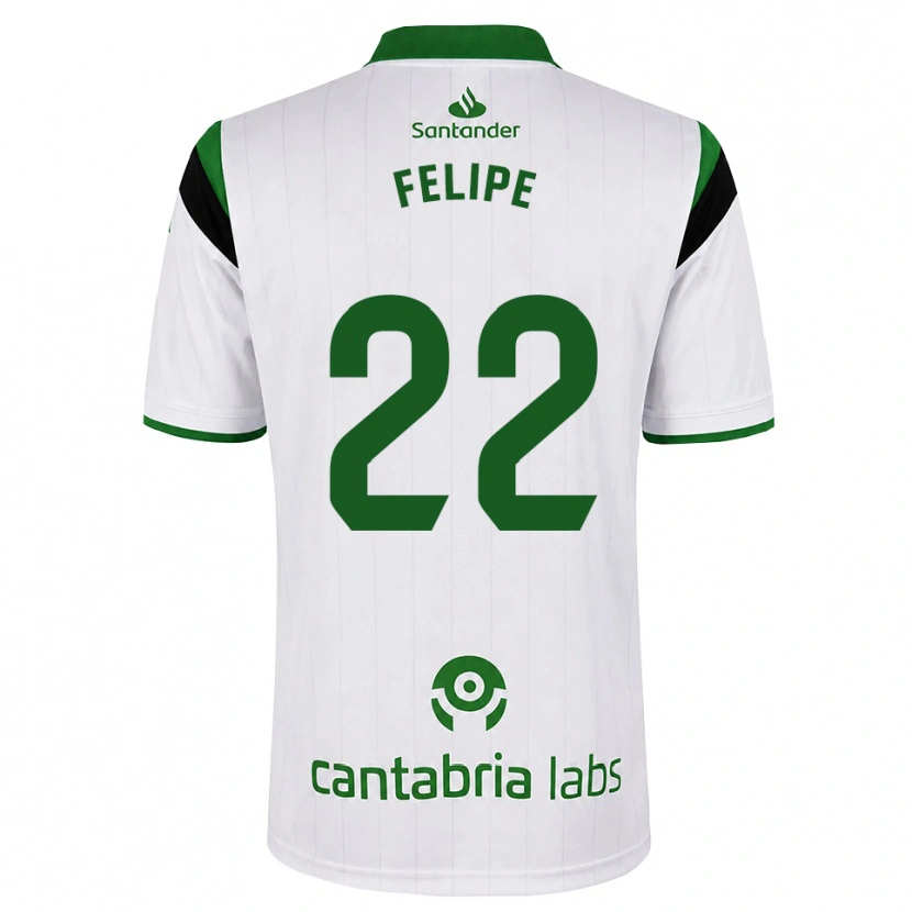 Danxen Hombre Camiseta Pedro Felipe #22 Blanco Verde Negro 1ª Equipación 2026/27 La Camisa México