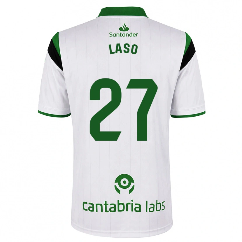 Danxen Hombre Camiseta Alejandro Laso #27 Blanco Verde Negro 1ª Equipación 2026/27 La Camisa México