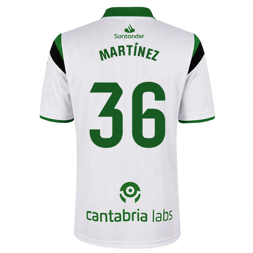 Danxen Hombre Camiseta Sergio Martínez #36 Blanco Verde Negro 1ª Equipación 2026/27 La Camisa México