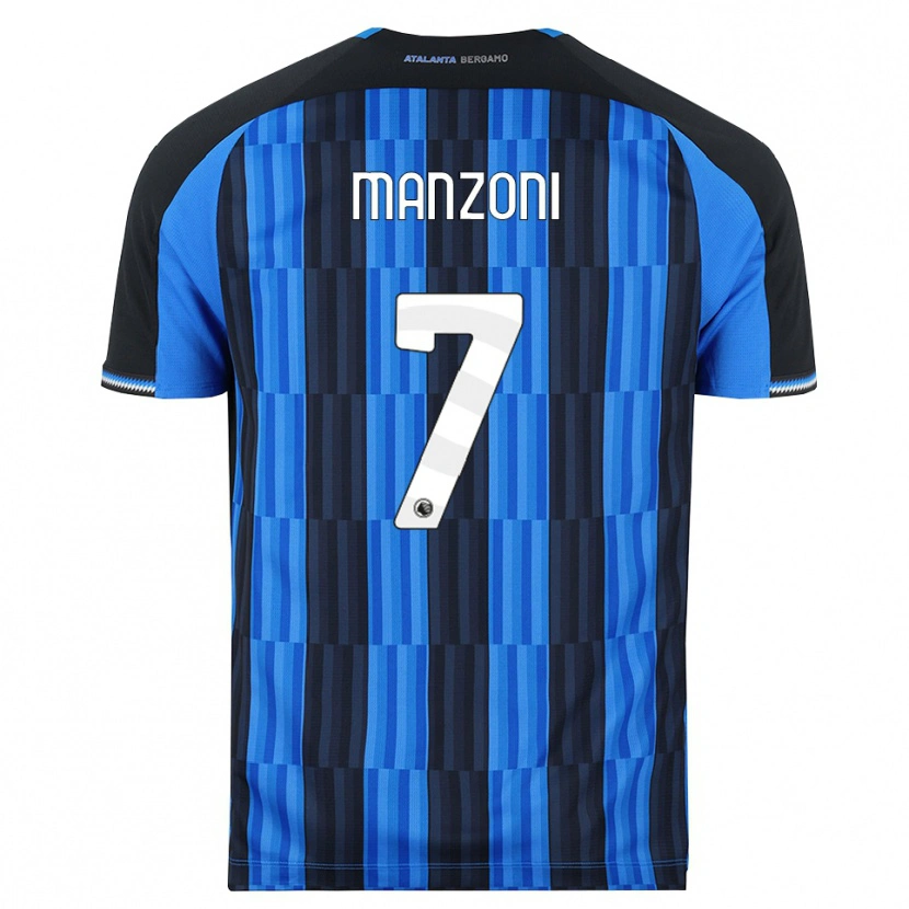 Danxen Hombre Camiseta Alberto Manzoni #7 Azul Negro Rojo 1ª Equipación 2026/27 La Camisa México