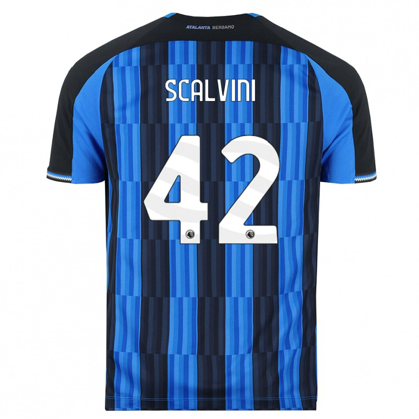 Danxen Hombre Camiseta Giorgio Scalvini #42 Azul Negro Rojo 1ª Equipación 2026/27 La Camisa México