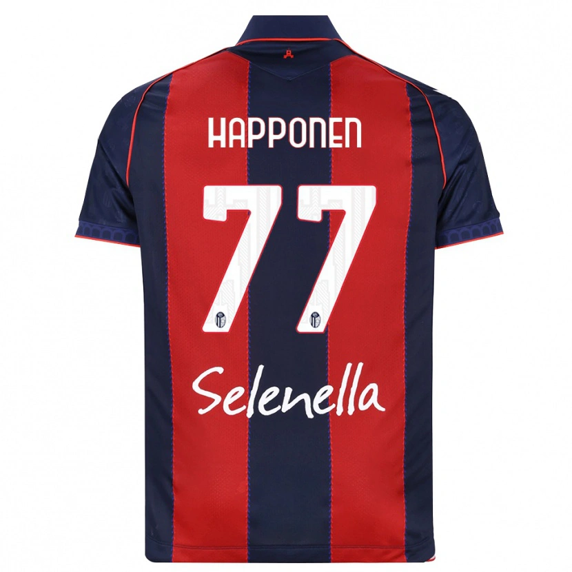 Danxen Hombre Camiseta Ukko Happonen #77 Azul Real Rojo Blanco 1ª Equipación 2026/27 La Camisa México