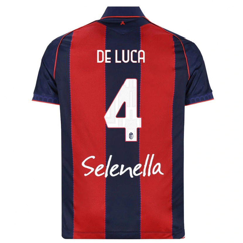 Danxen Hombre Camiseta Alessandro De Luca #4 Azul Real Rojo Blanco 1ª Equipación 2026/27 La Camisa México