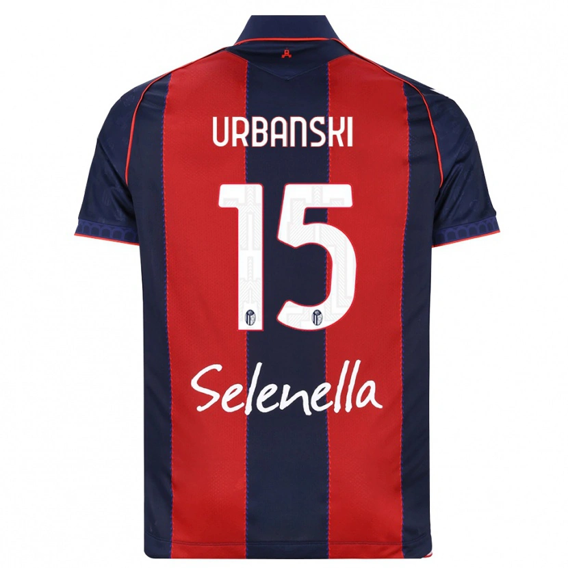 Danxen Hombre Camiseta Dominik Urbanski #15 Azul Real Rojo Blanco 1ª Equipación 2026/27 La Camisa México