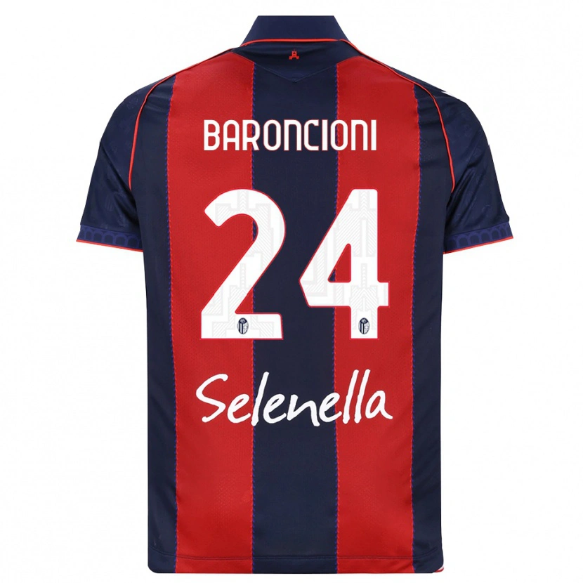 Danxen Hombre Camiseta Davide Baroncioni #24 Azul Real Rojo Blanco 1ª Equipación 2026/27 La Camisa México