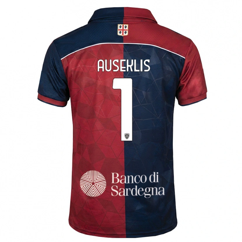 Danxen Hombre Camiseta Henrijs Auseklis #1 Burdeos Azul Real 1ª Equipación 2026/27 La Camisa México