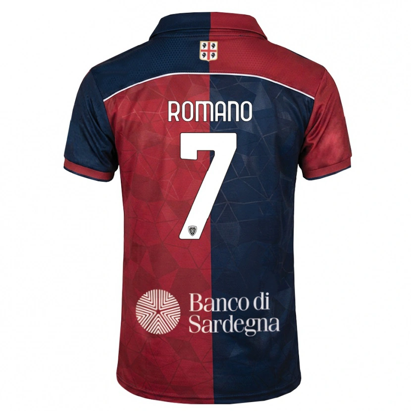 Danxen Hombre Camiseta Antonio Romano #7 Burdeos Azul Real 1ª Equipación 2026/27 La Camisa México