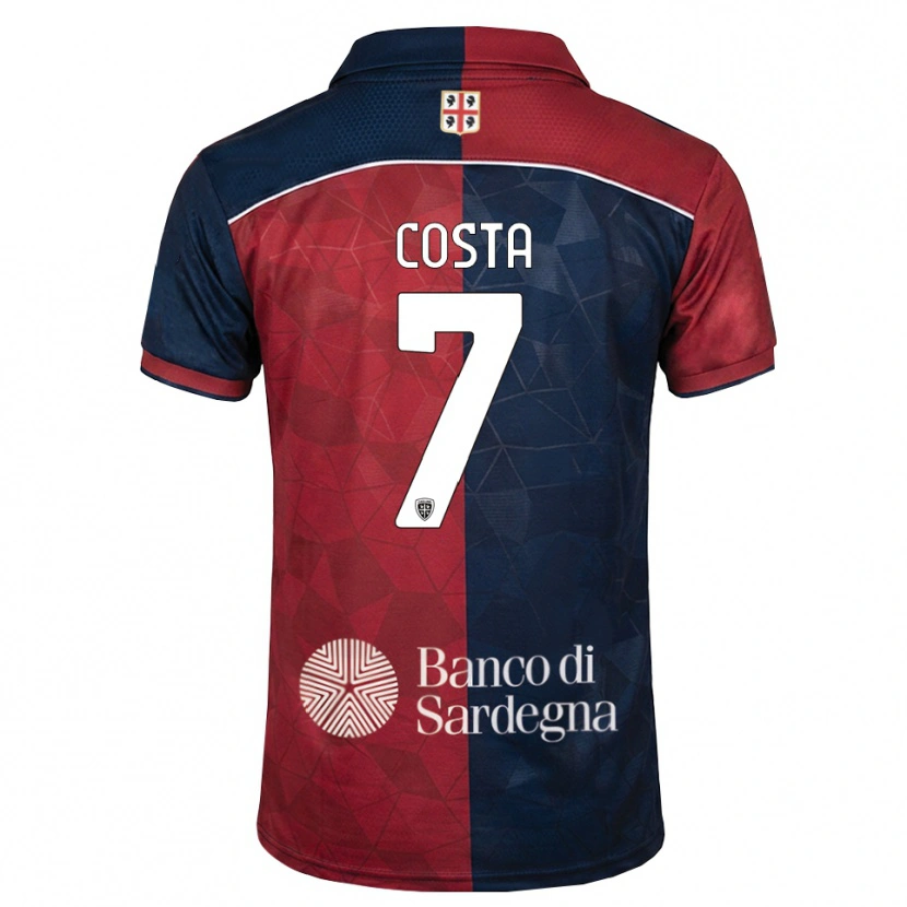 Danxen Hombre Camiseta Luca Costa #7 Burdeos Azul Real 1ª Equipación 2026/27 La Camisa México