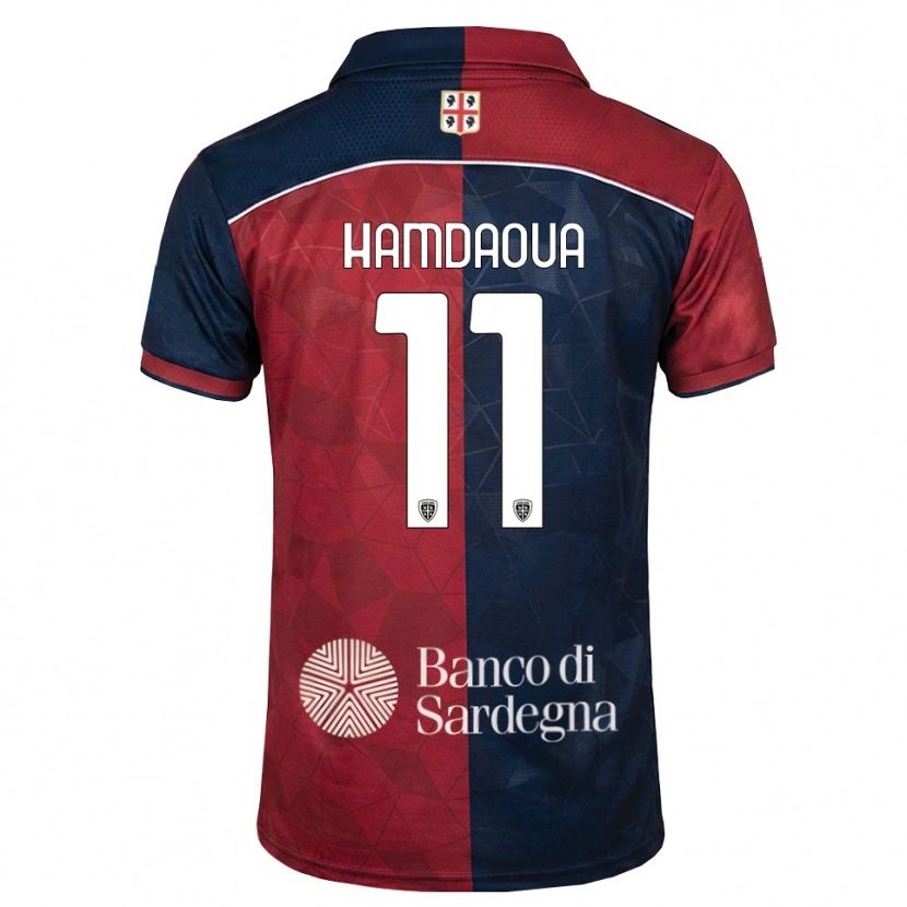 Danxen Hombre Camiseta Noham Hamdaoua #11 Burdeos Azul Real 1ª Equipación 2026/27 La Camisa México
